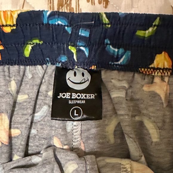 Men's Patterned Shorts - Black with Yellow and Blue Accents - Picture 6 of 7